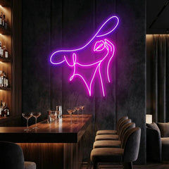 Elegant Lady Led Neon Sign Light