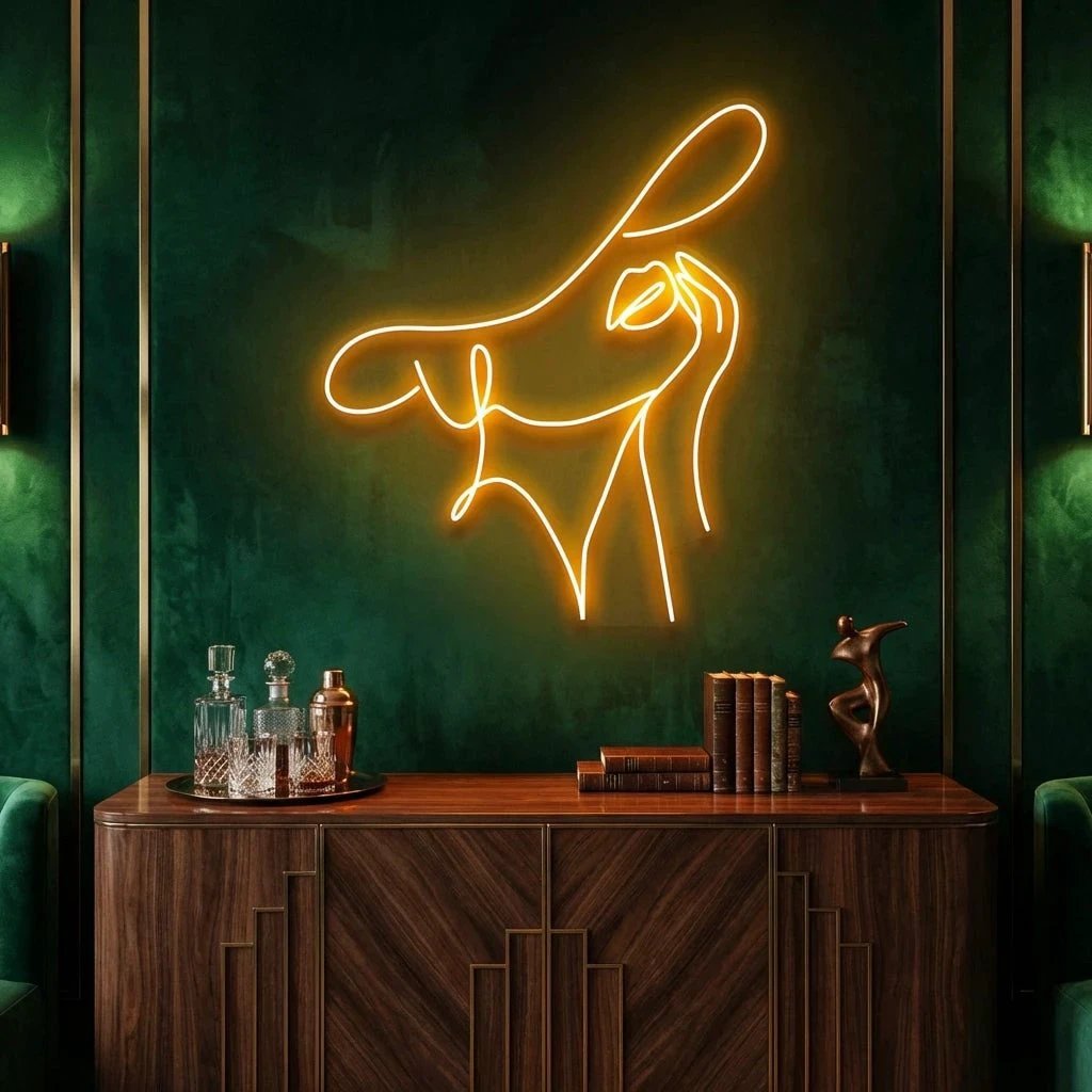 Elegant Lady Led Neon Sign Light