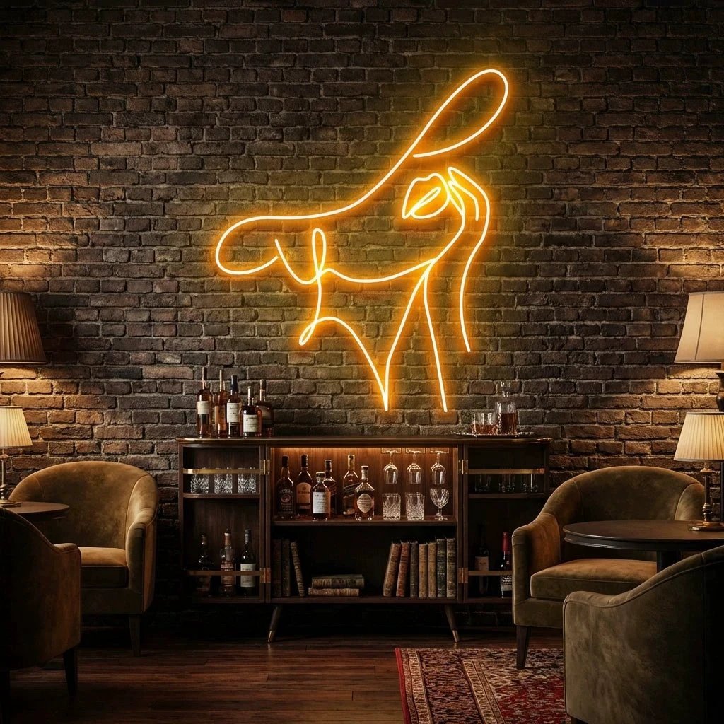 Elegant Lady Led Neon Sign Light