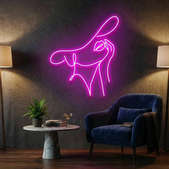 Elegant Lady Led Neon Sign Light