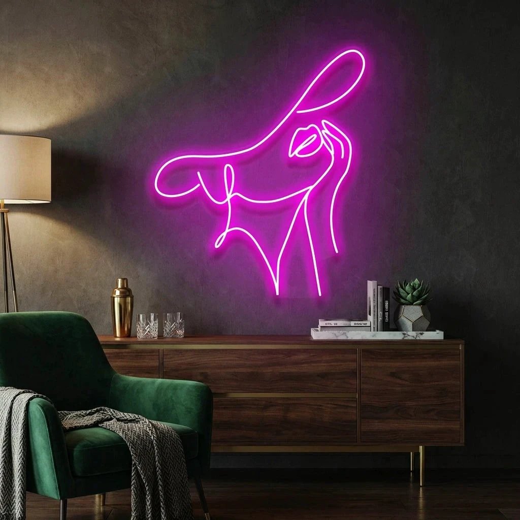 Elegant Lady Led Neon Sign Light