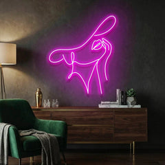 Elegant Lady Led Neon Sign Light