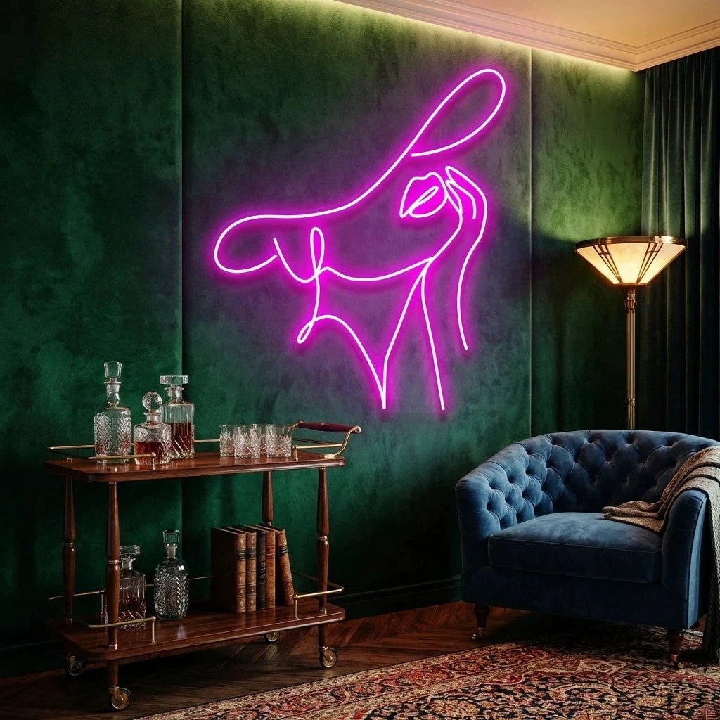 Elegant Lady Led Neon Sign Light