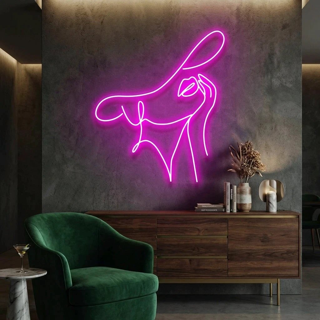 Elegant Lady Led Neon Sign Light