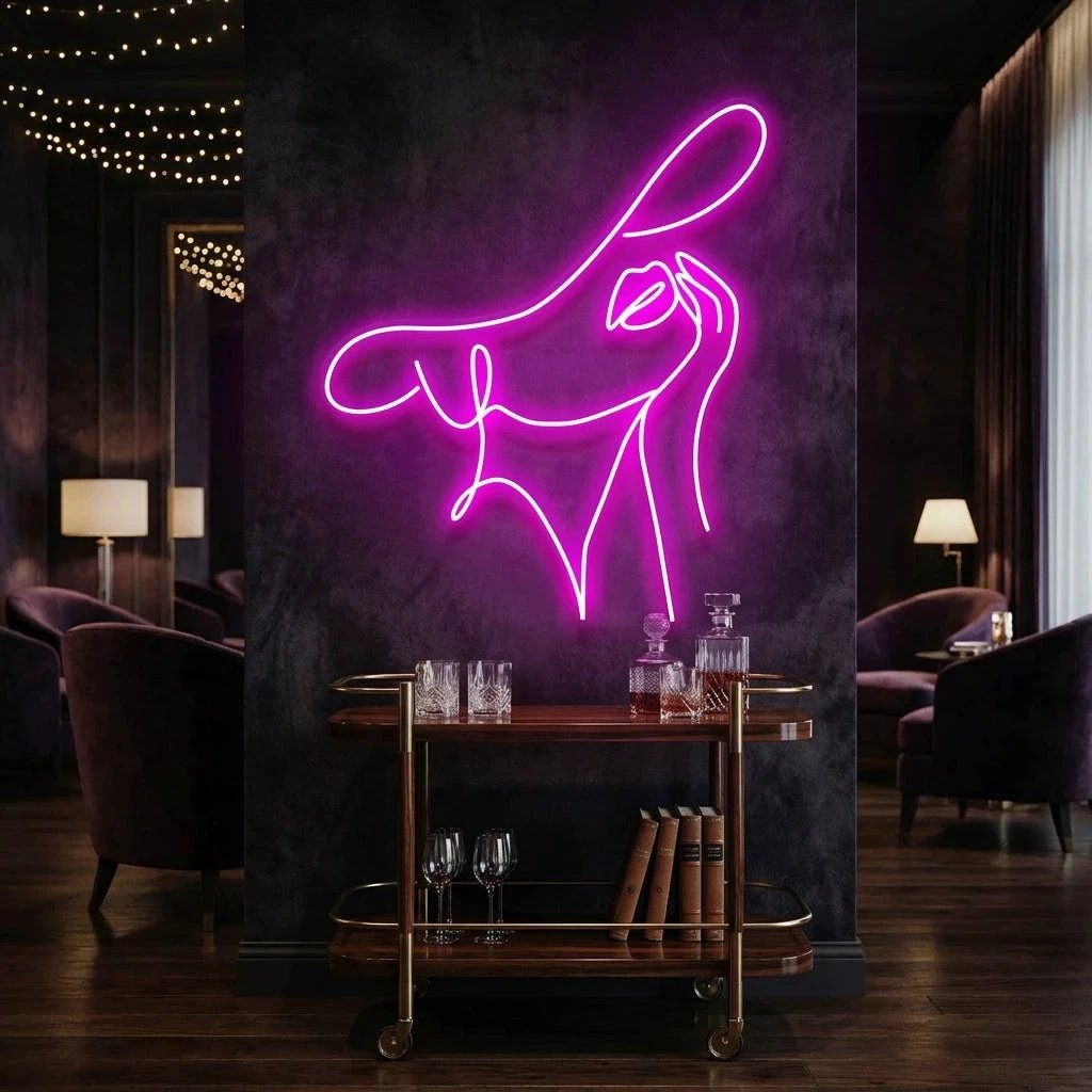 Elegant Lady Led Neon Sign Light