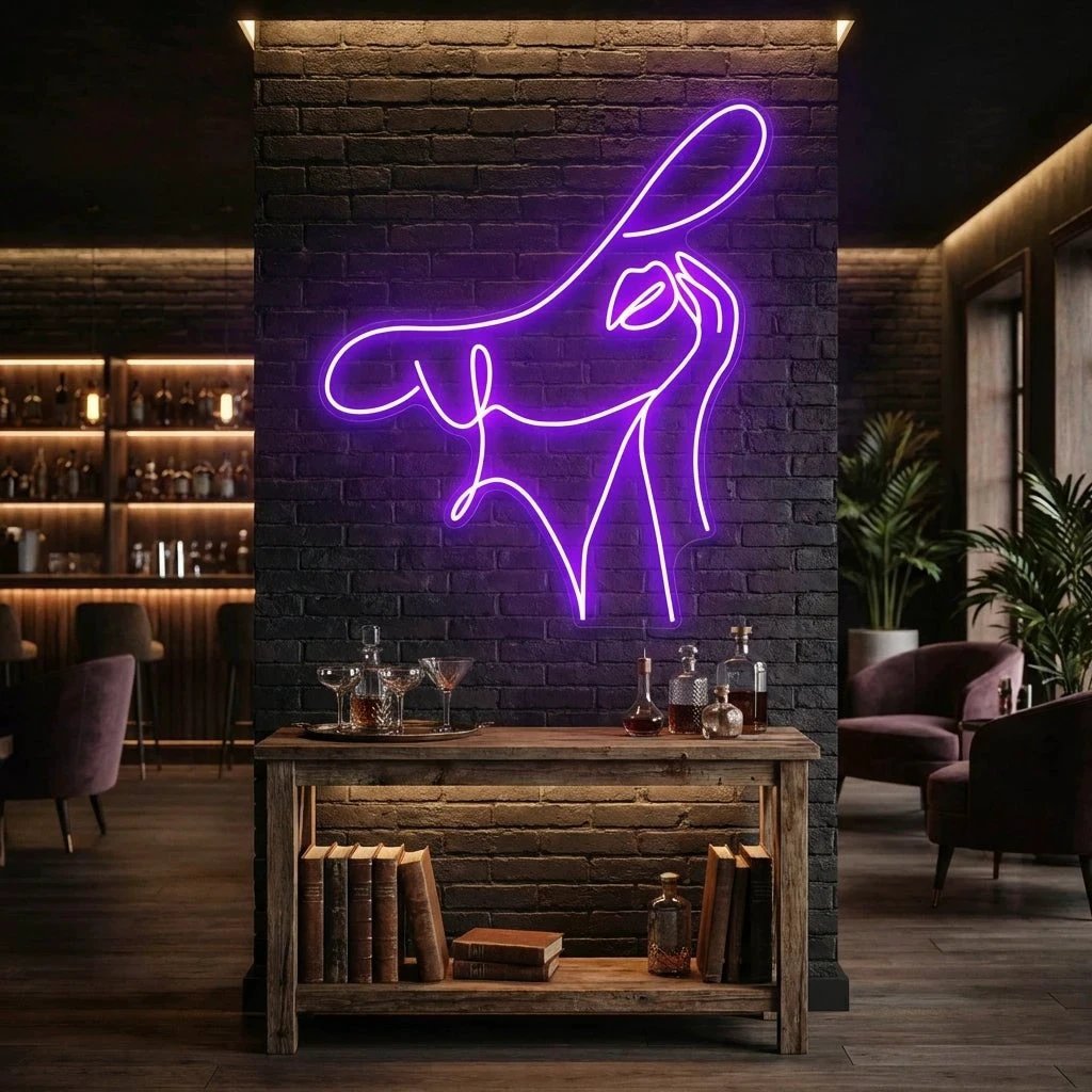 Elegant Lady Led Neon Sign Light