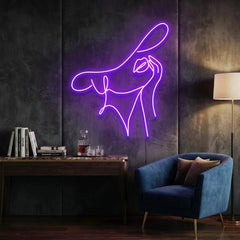 Elegant Lady Led Neon Sign Light