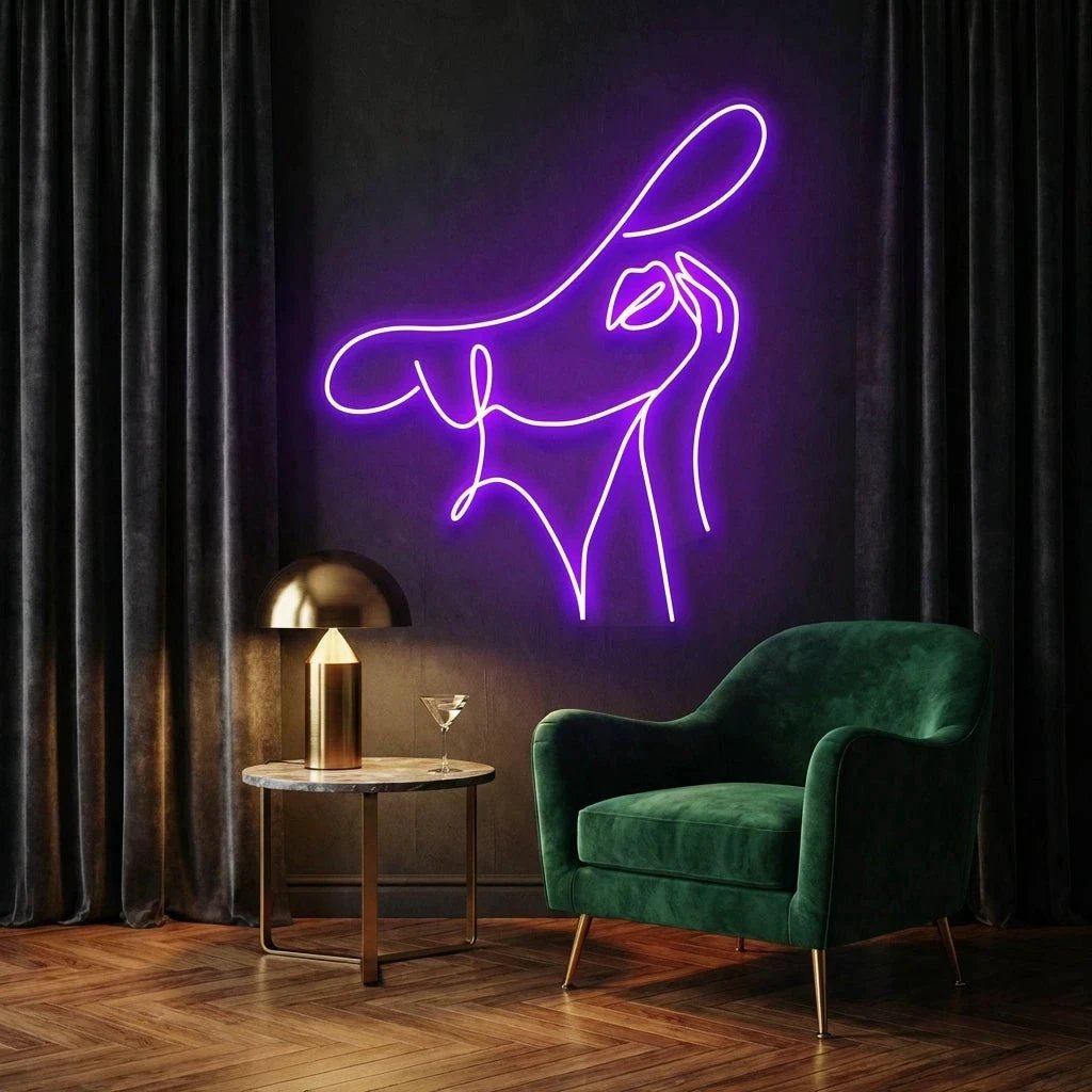 Elegant Lady Led Neon Sign Light