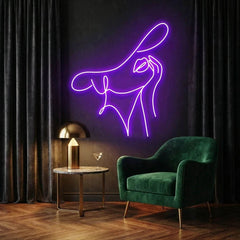 Elegant Lady Led Neon Sign Light