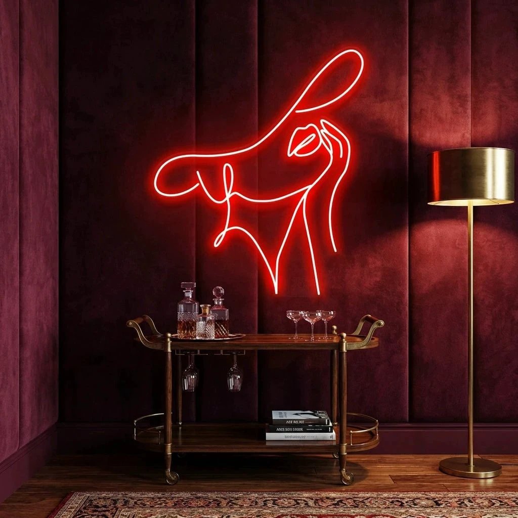Elegant Lady Led Neon Sign Light