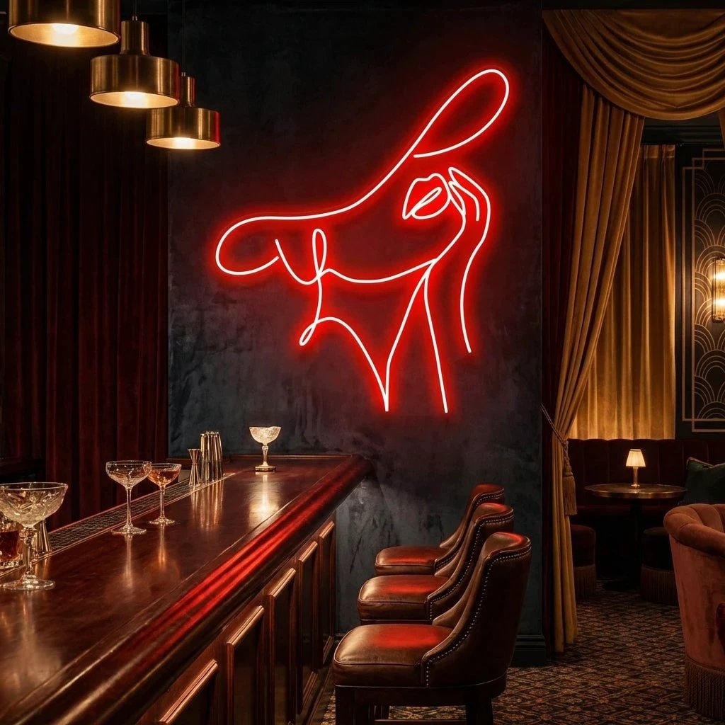 Elegant Lady Led Neon Sign Light