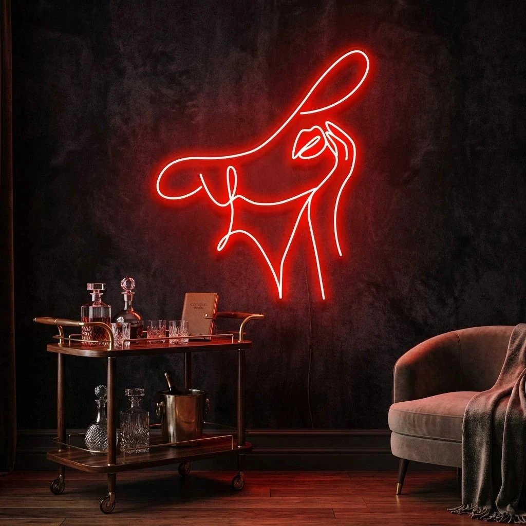 Elegant Lady Led Neon Sign Light