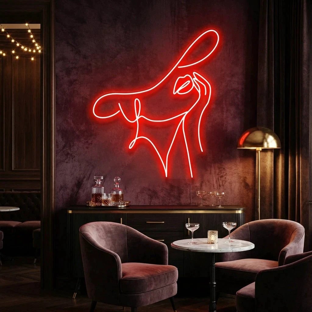 Elegant Lady Led Neon Sign Light