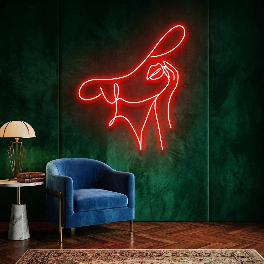Elegant Lady Led Neon Sign Light