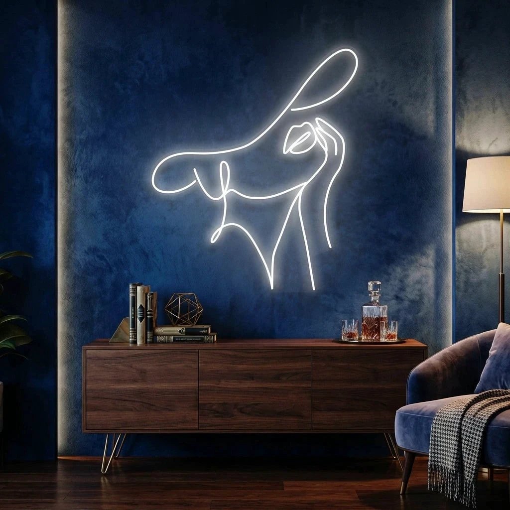 Elegant Lady Led Neon Sign Light