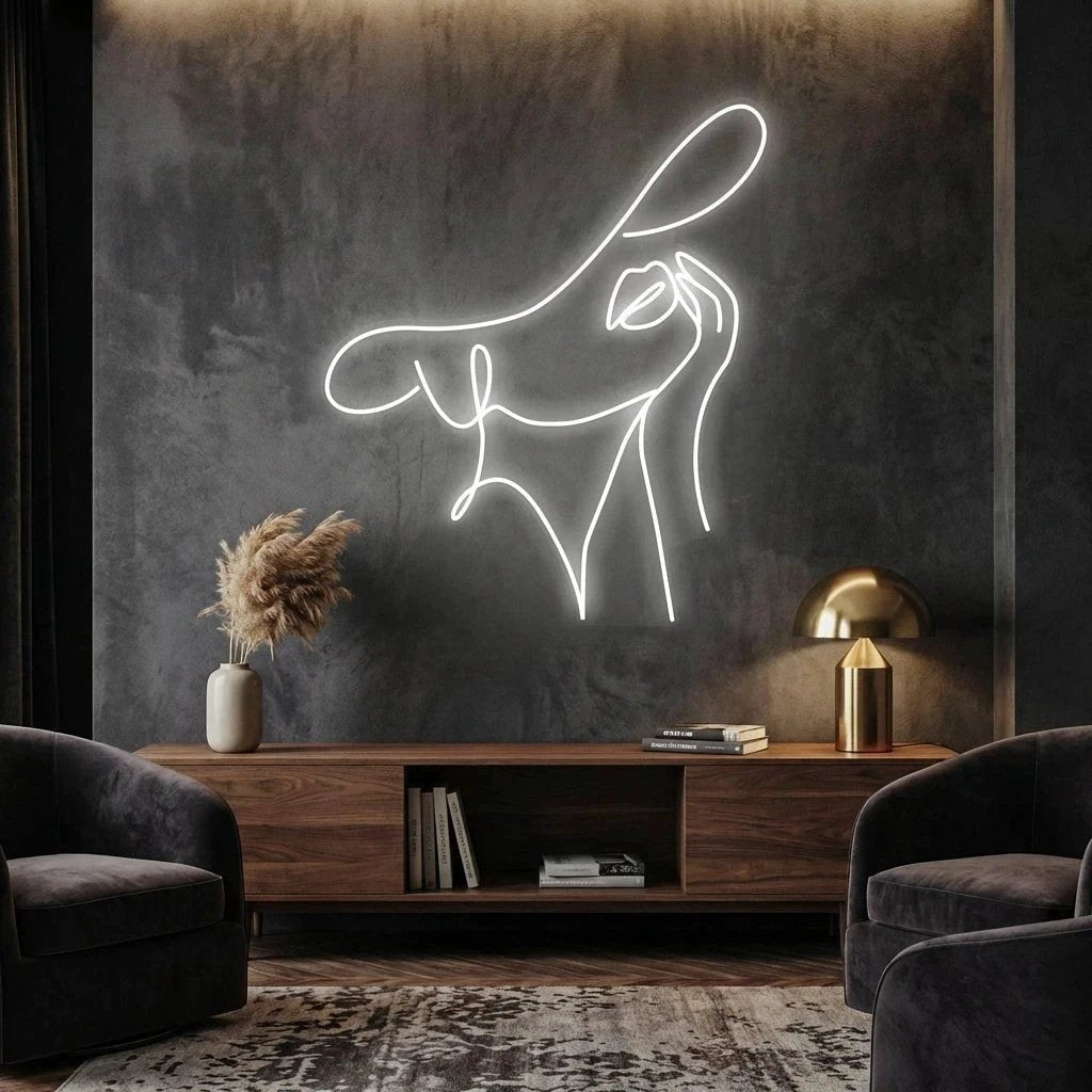 Elegant Lady Led Neon Sign Light