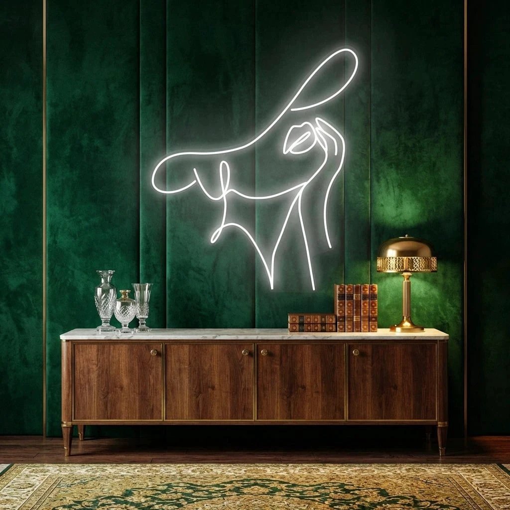 Elegant Lady Led Neon Sign Light