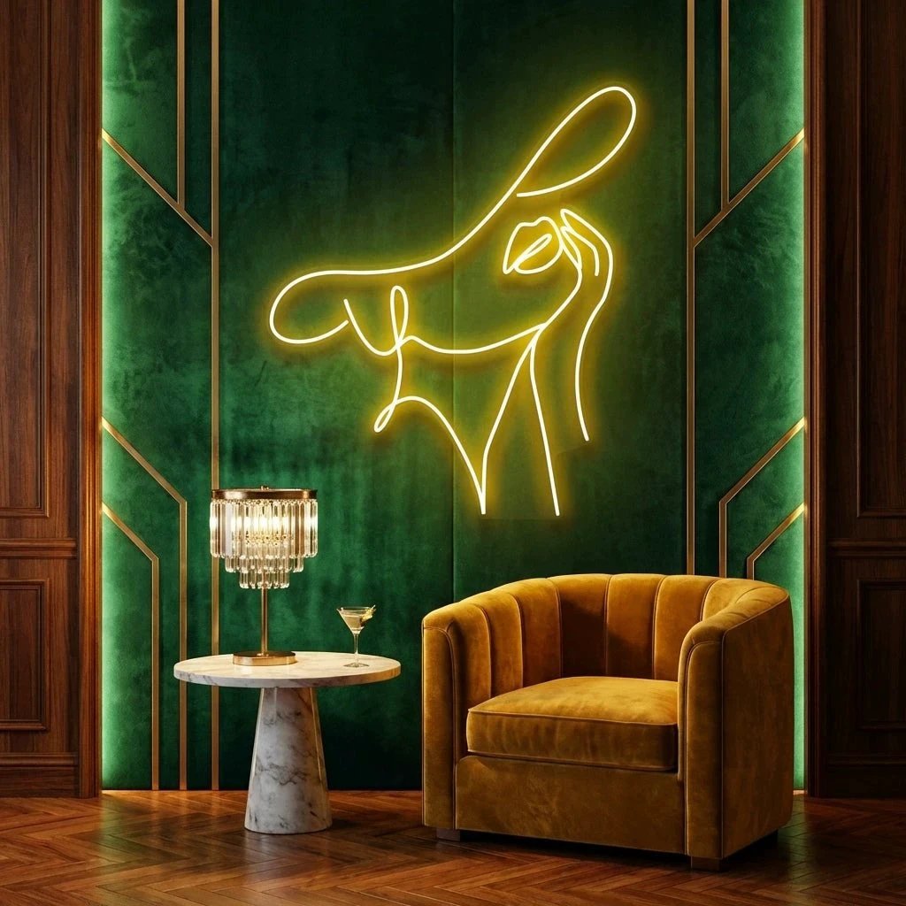 Elegant Lady Led Neon Sign Light