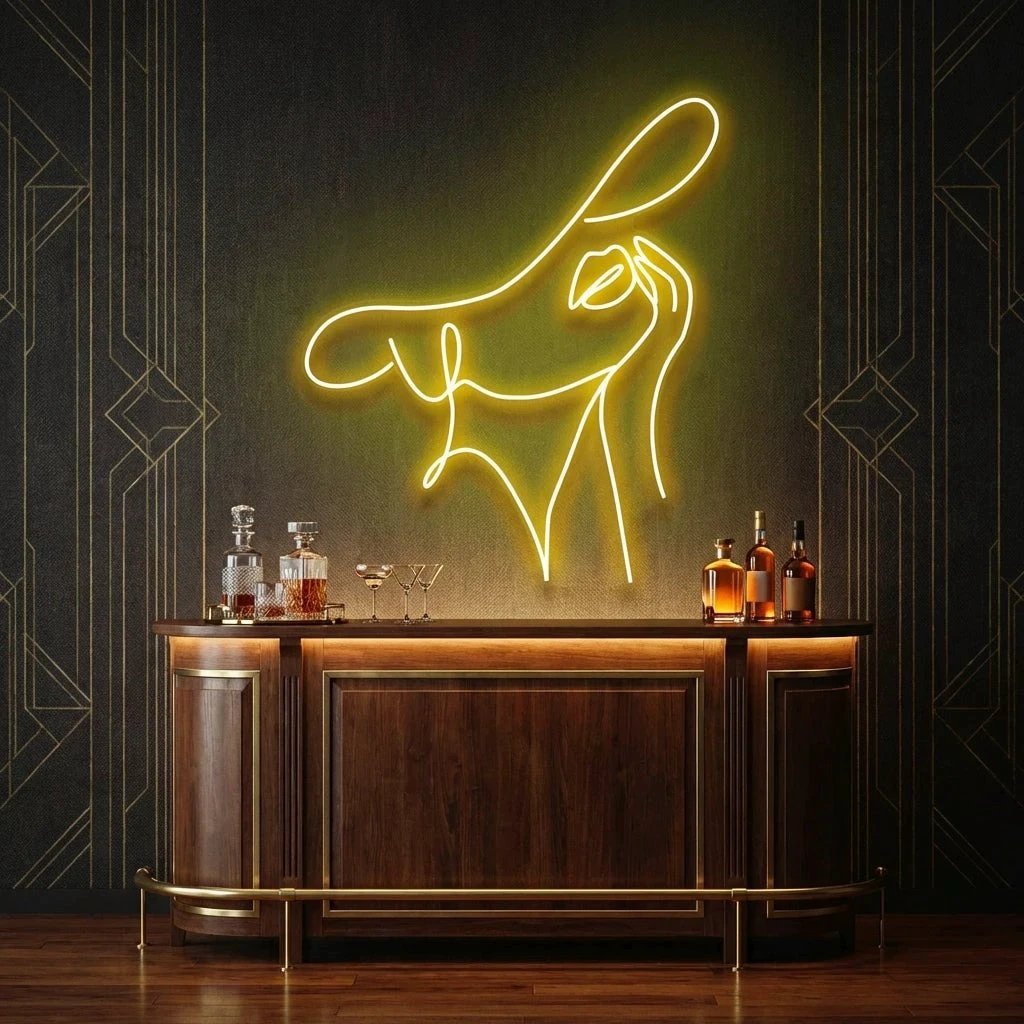 Elegant Lady Led Neon Sign Light