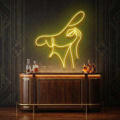 Elegant Lady Led Neon Sign Light