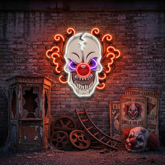 Evil Clown Skull LED Neon Sign Light Pop Art