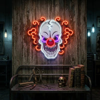 Evil Clown Skull LED Neon Sign Light Pop Art