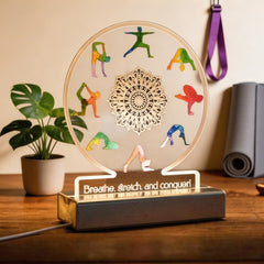 Mandala Relaxing Yoga decor Personalized Night Light SGTN028