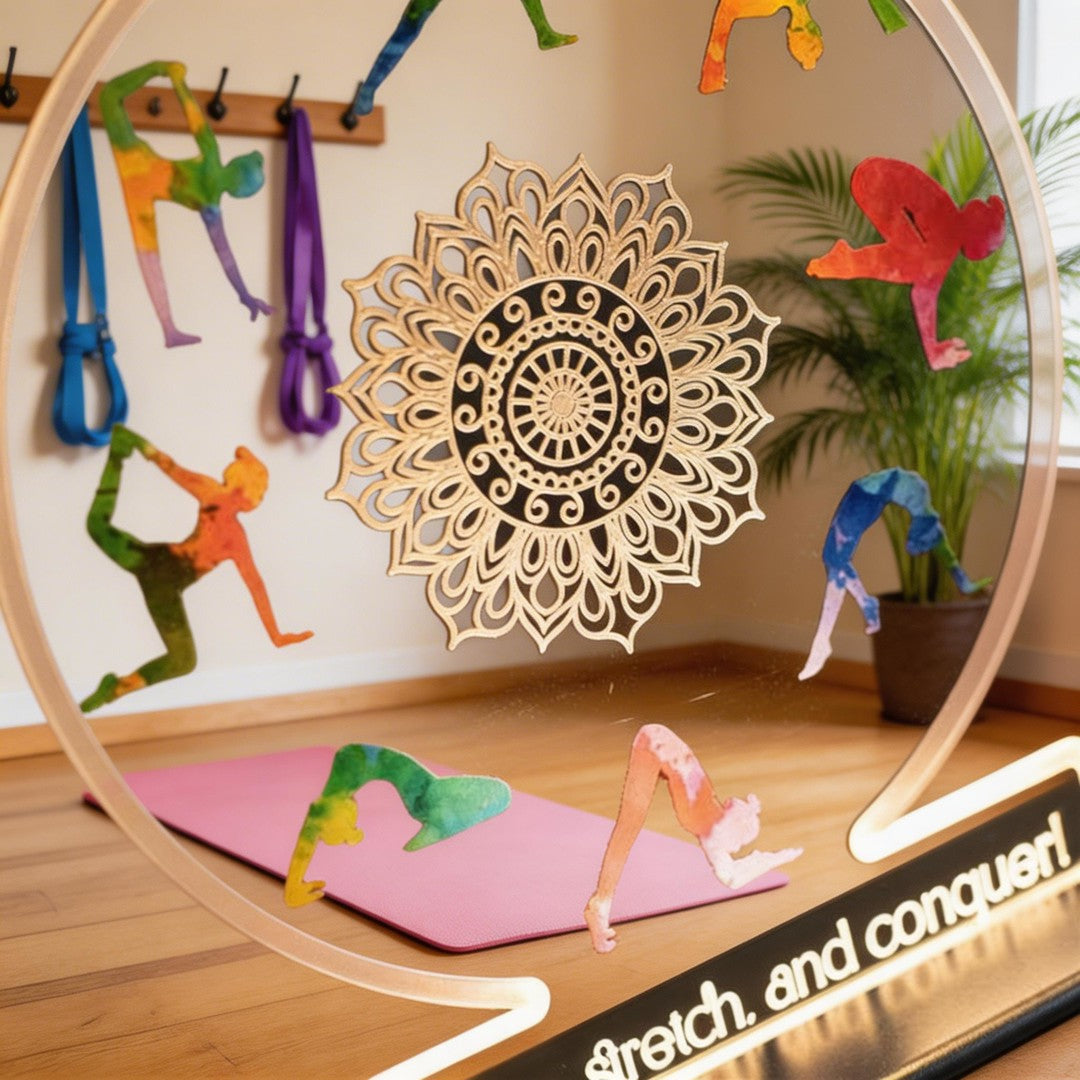 Mandala Relaxing Yoga decor Personalized Night Light SGTN028