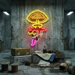 Exploded Skull LED Neon Sign Light Pop Art