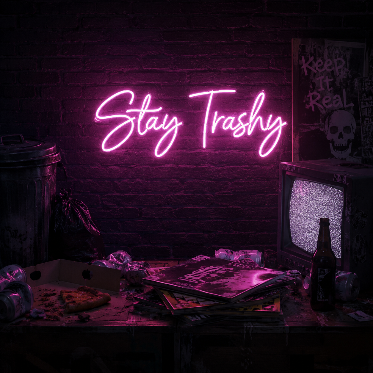 Custom Neon: Stay Trashy