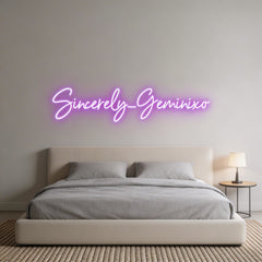 Custom Neon: Sincerely_Gem...