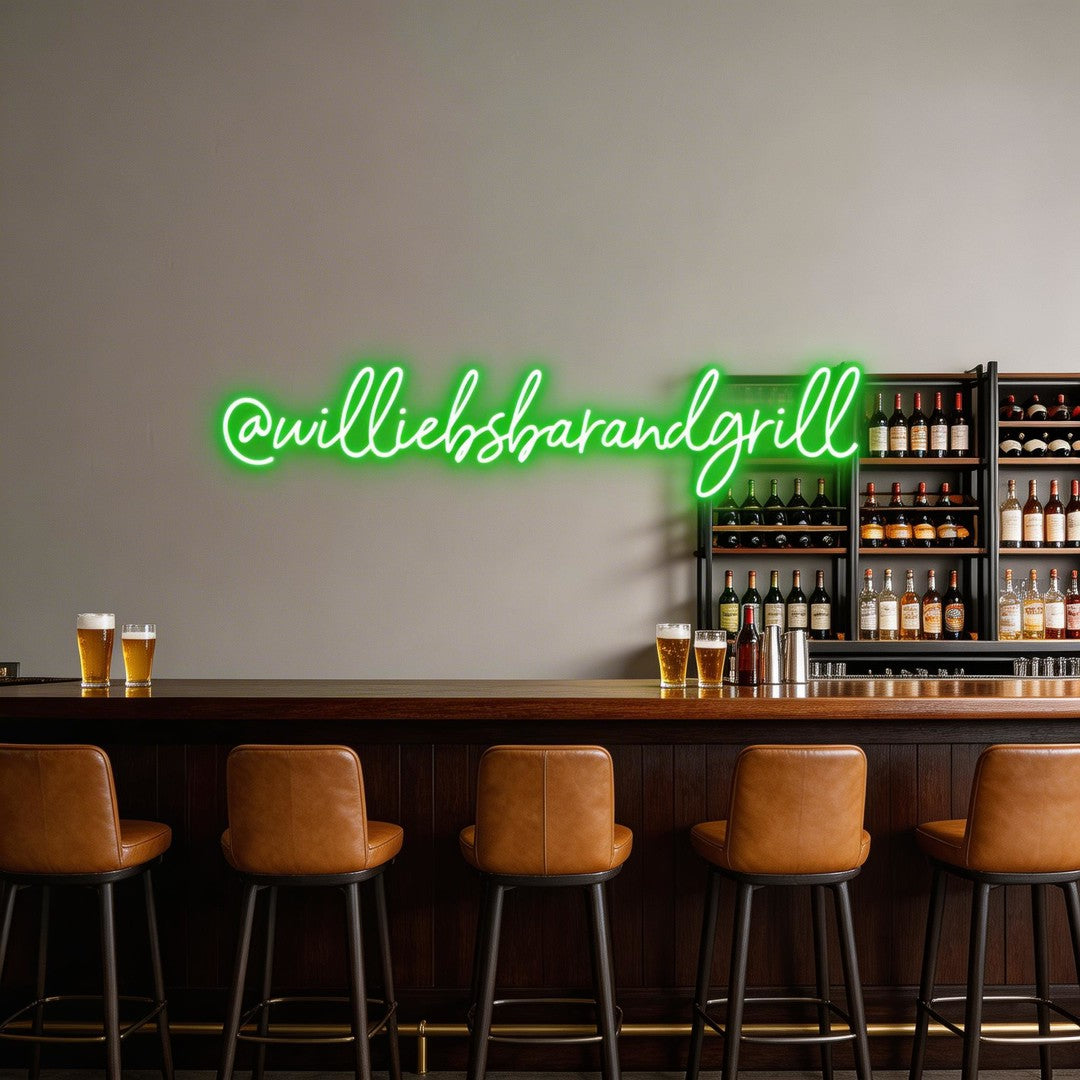 Custom Neon: @williebsbara...
