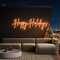 Custom Neon: Happy Holidays