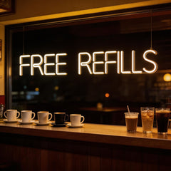 Custom Neon: Free Refills