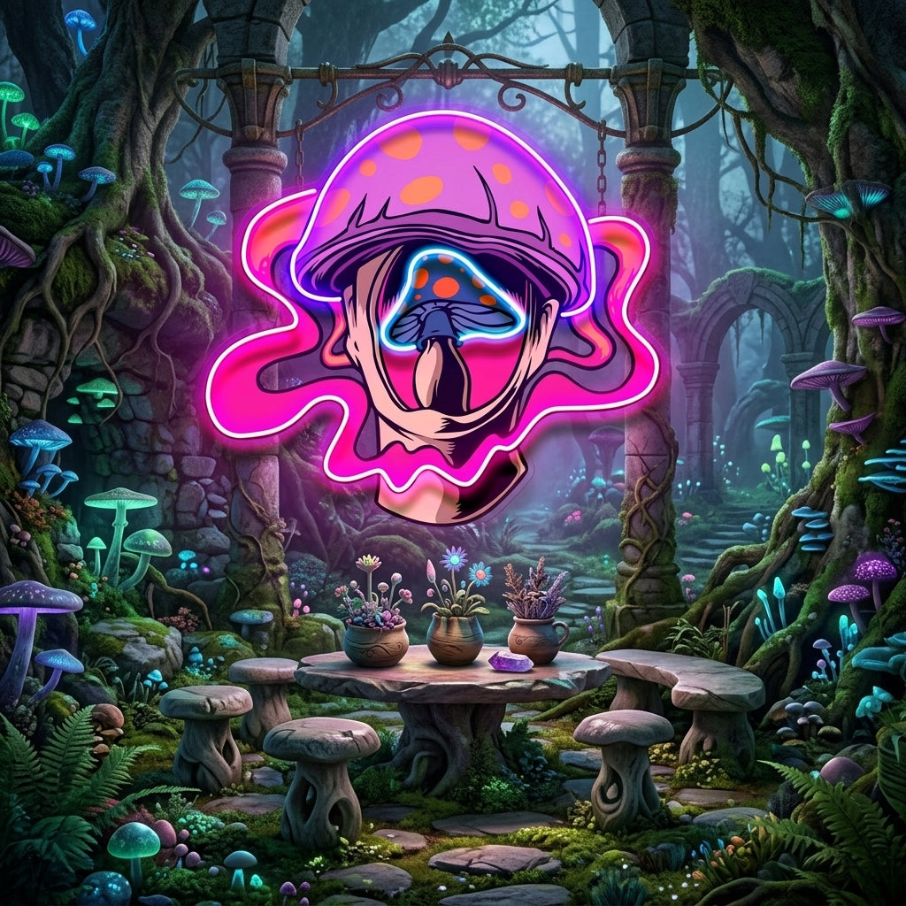 Fantasy Mushroom LED Neon Sign Light Pop Art