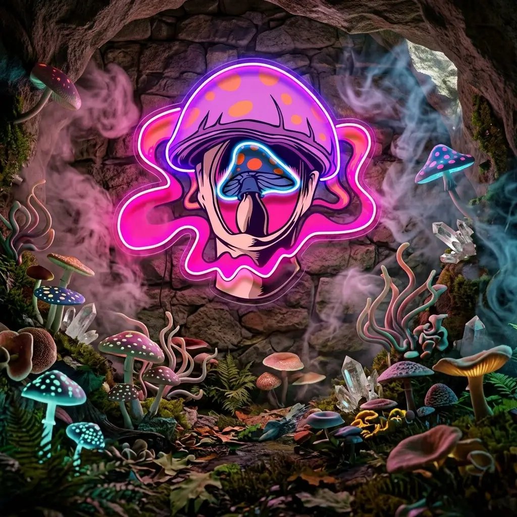 Fantasy Mushroom LED Neon Sign Light Pop Art