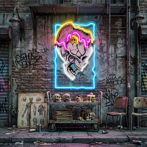 Feeling Skull LED Neon Sign Light Pop Art