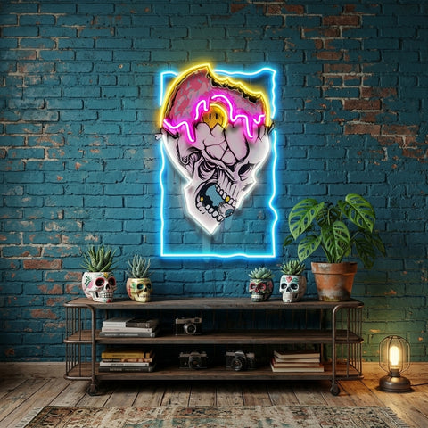 Feeling Skull LED Neon Sign Light Pop Art