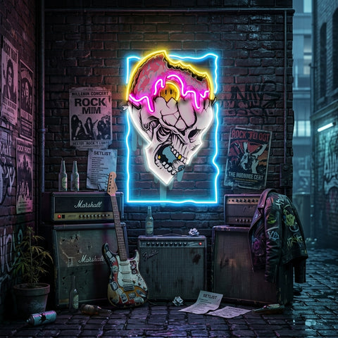 Feeling Skull LED Neon Sign Light Pop Art