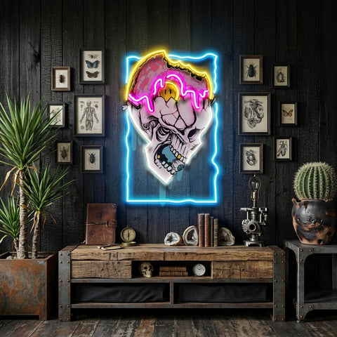 Feeling Skull LED Neon Sign Light Pop Art