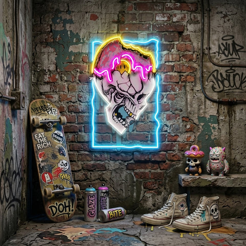 Feeling Skull LED Neon Sign Light Pop Art