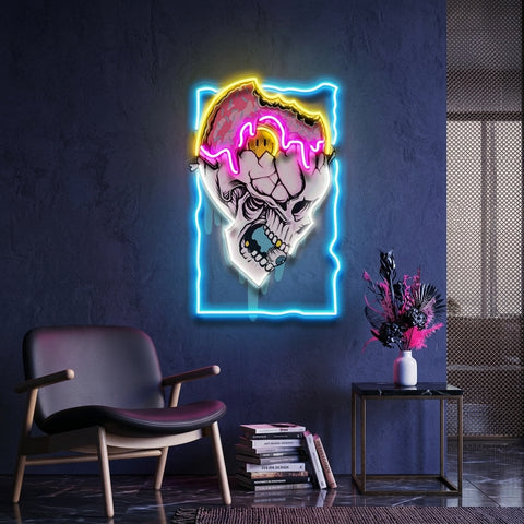 Feeling Skull LED Neon Sign Light Pop Art