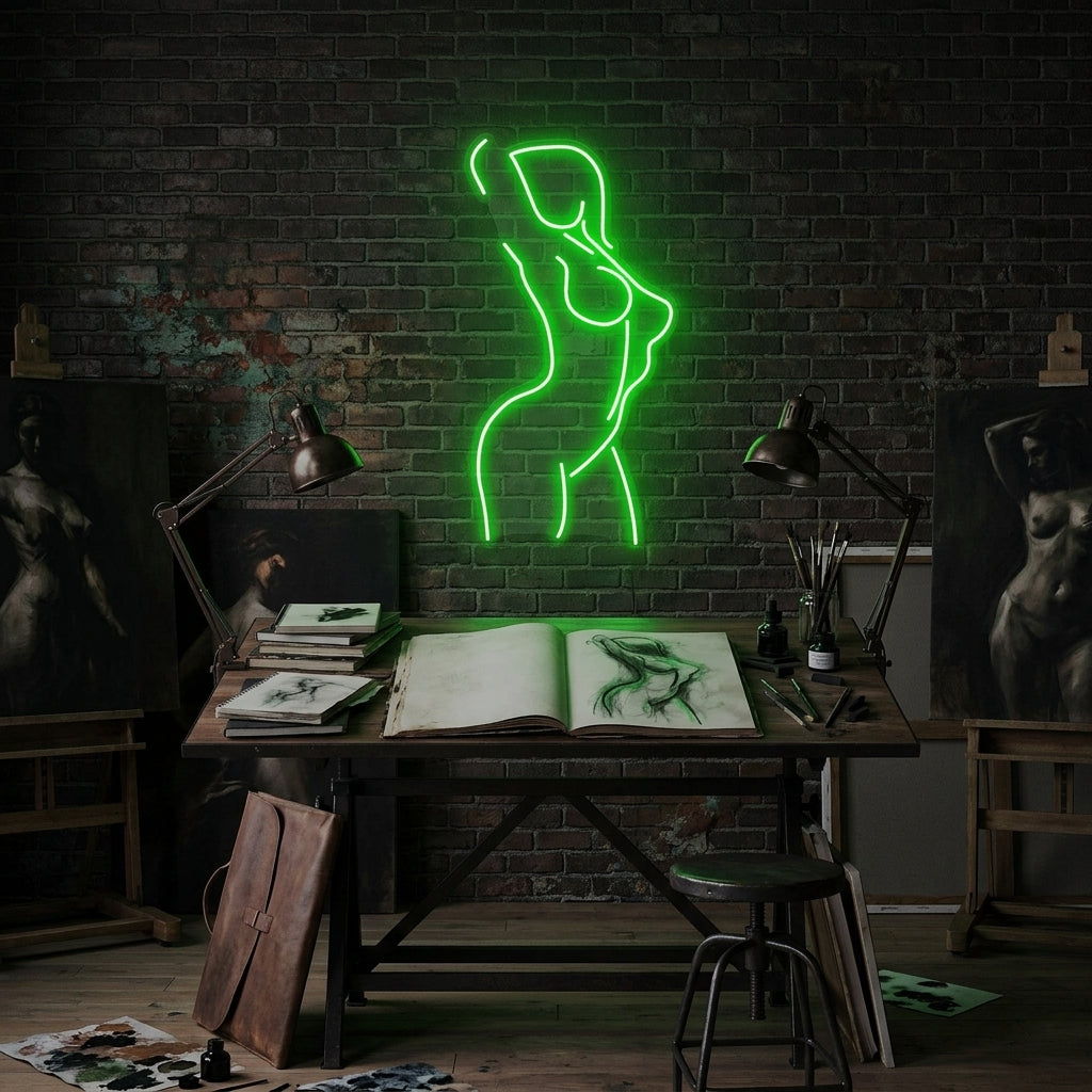 Female Pose Led Neon Sign Light