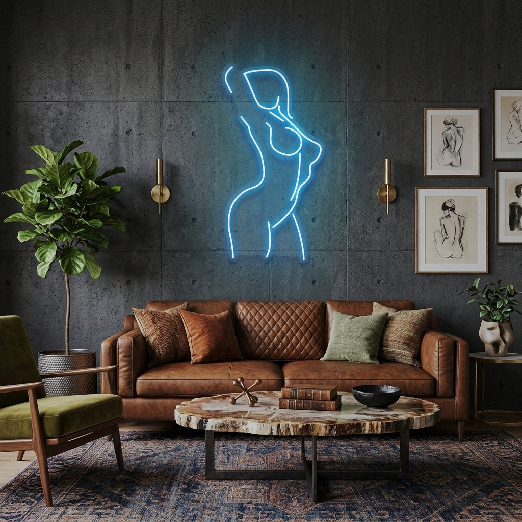 Female Pose Led Neon Sign Light