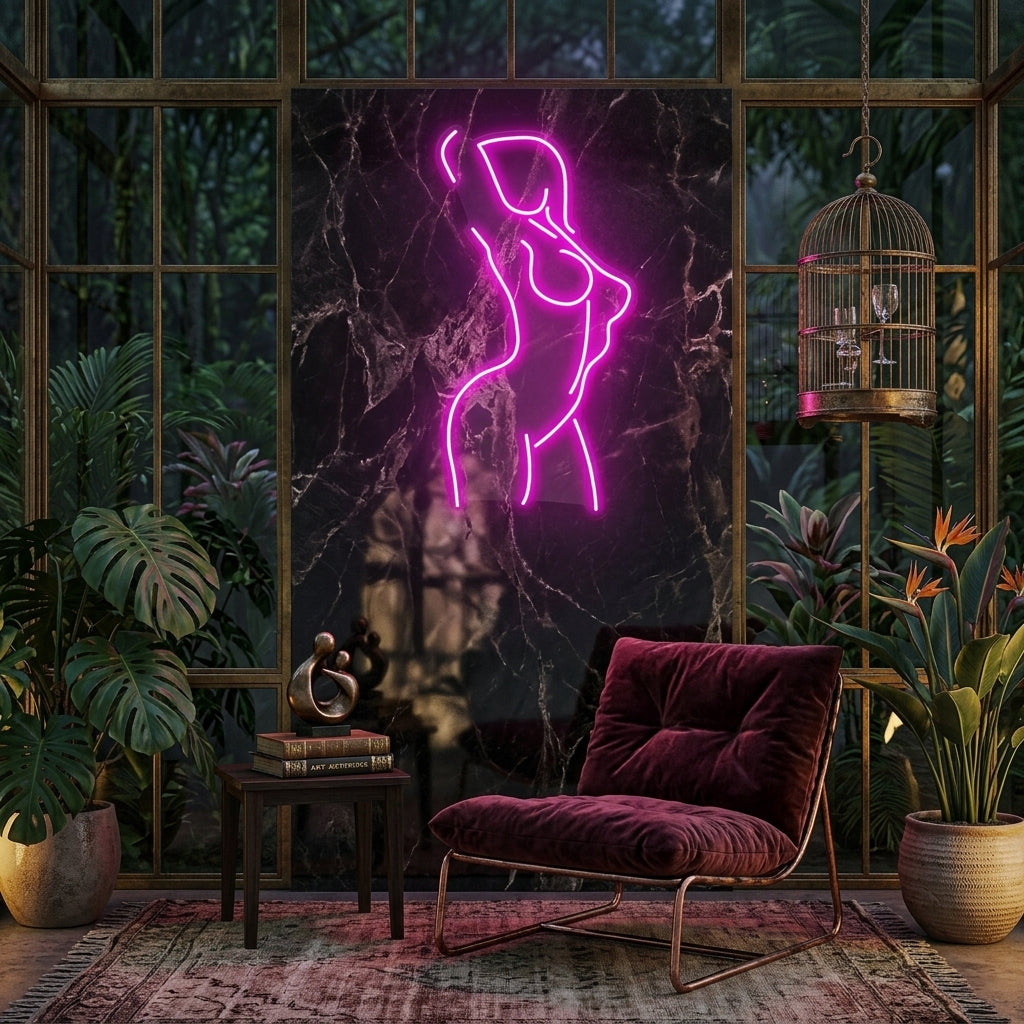 Female Pose Led Neon Sign Light