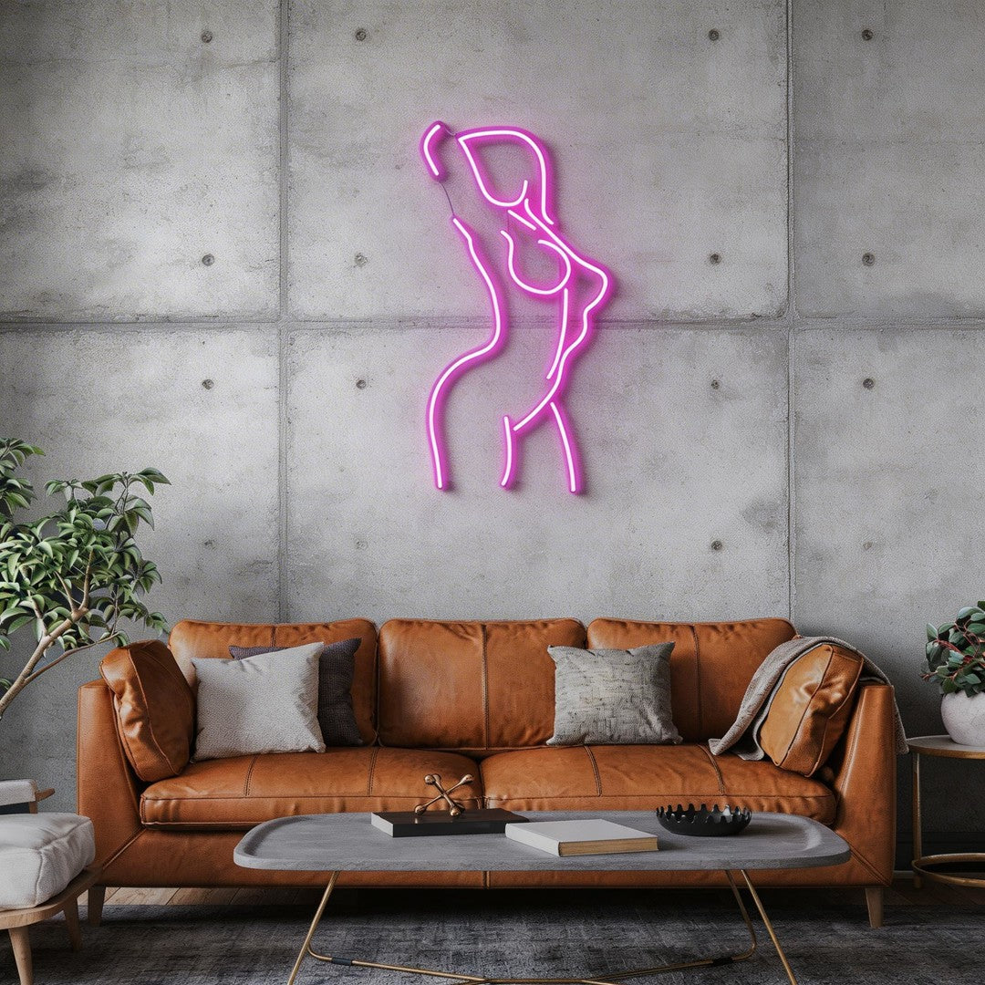 Female Pose Led Neon Sign Light