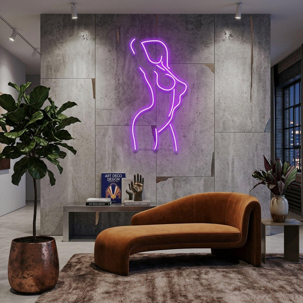 Female Pose Led Neon Sign Light