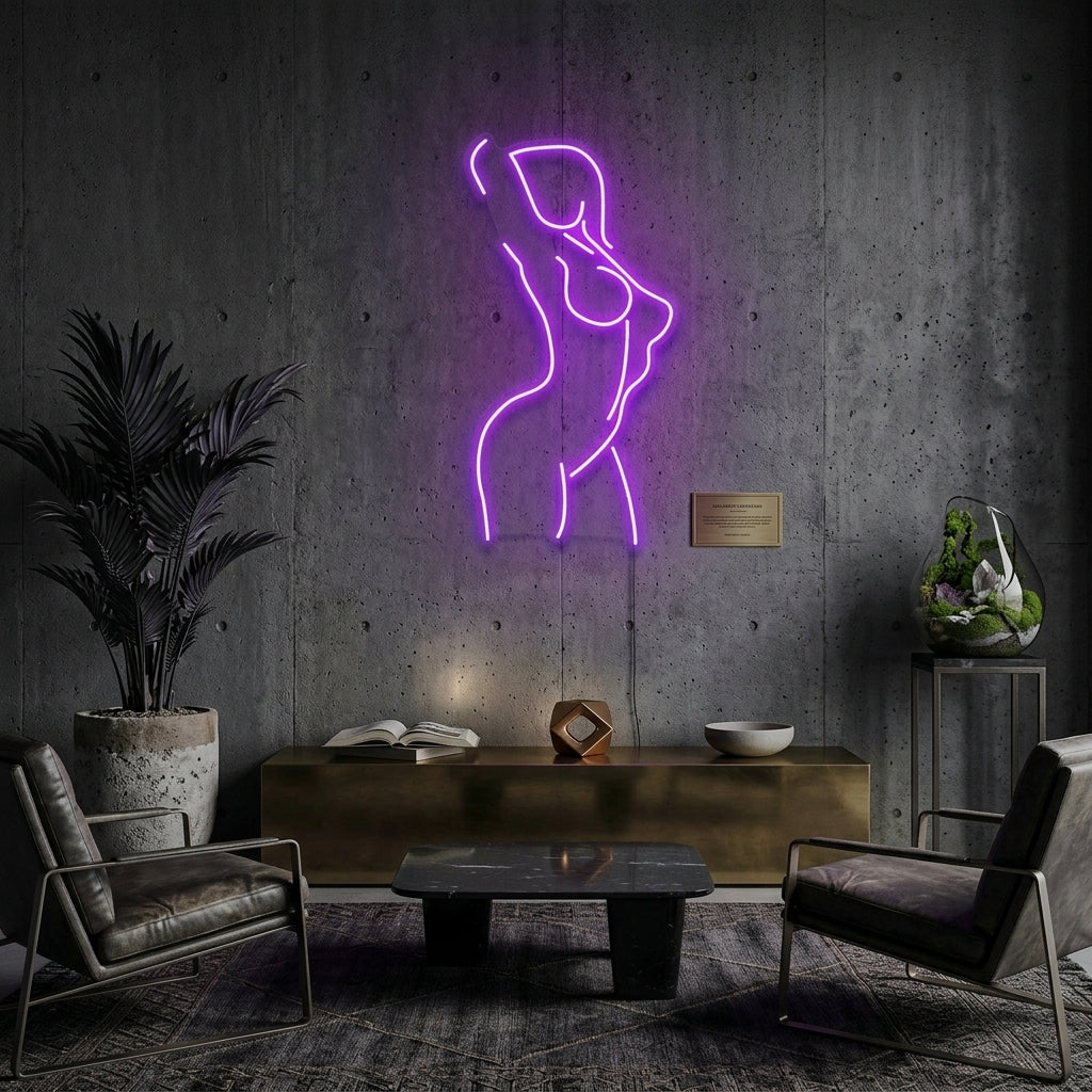 Female Pose Led Neon Sign Light