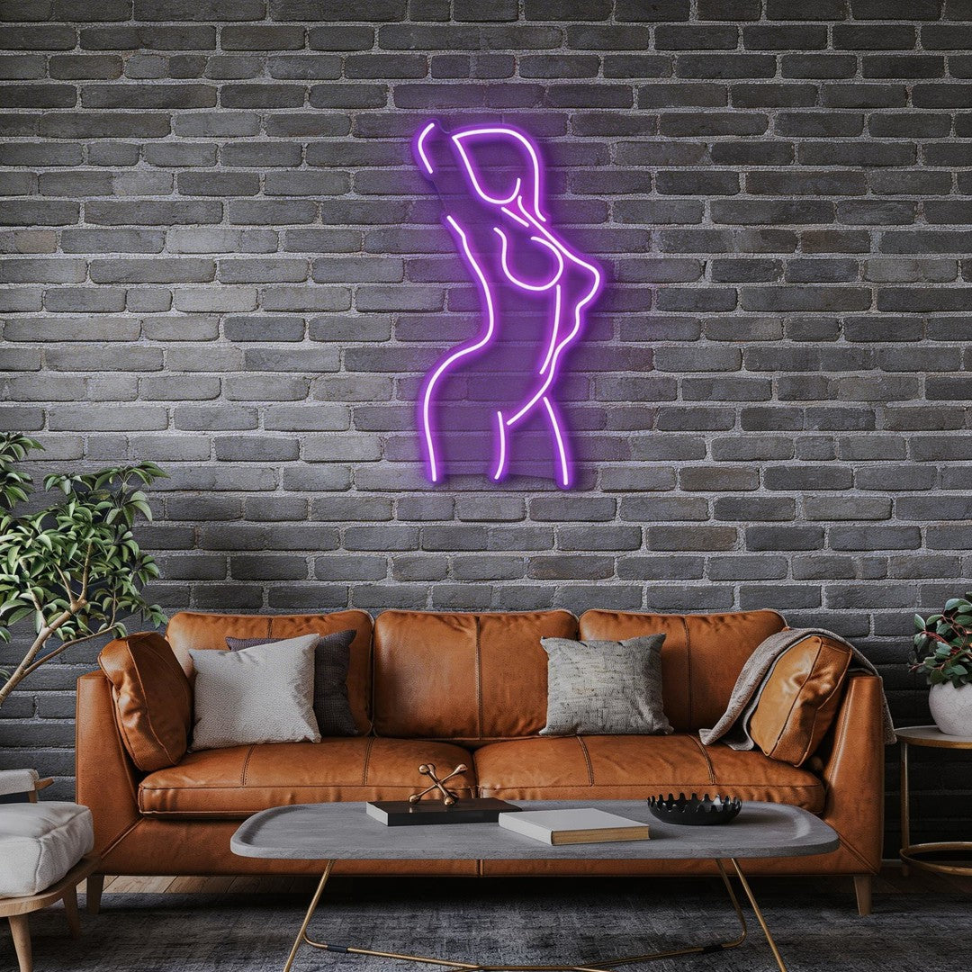 Female Pose Led Neon Sign Light
