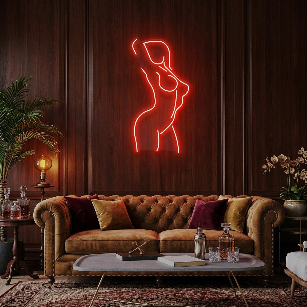 Female Pose Led Neon Sign Light